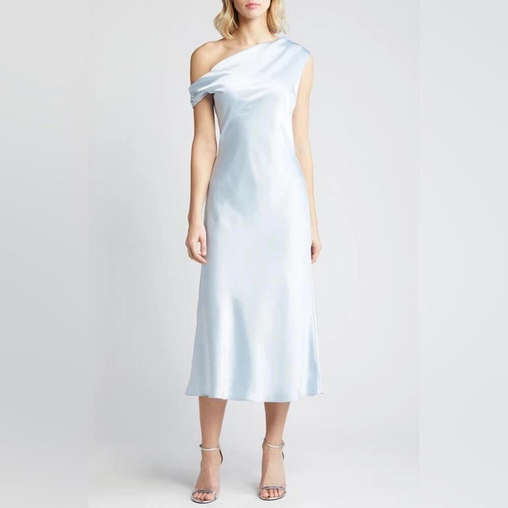 COPY - Ladies Amsale One Shoulder Satin Dress